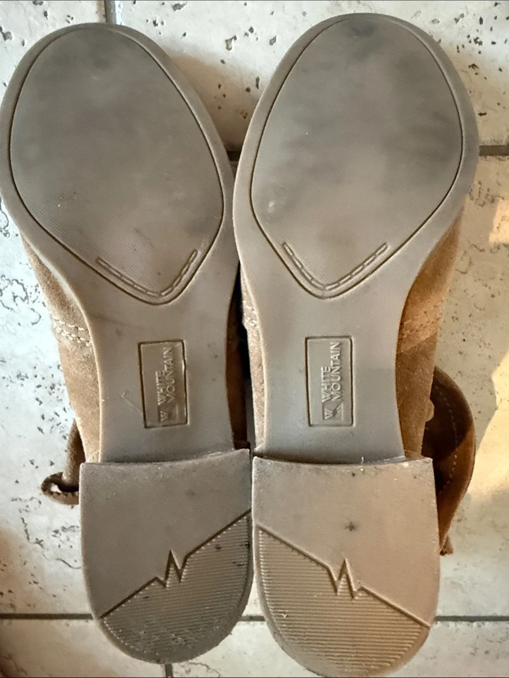 White Mountain Brown Suede Slip-On Boots